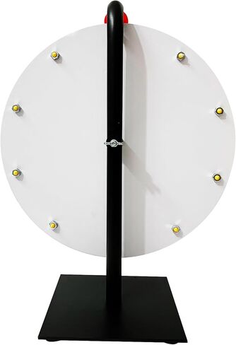 Bejudud 12 Inch Spin Wheel Prize Wheel, 10 Slots Color Roulette Spinner Wheel, Tabletop Spin The Wheel of Fortune with Dry Erase Marker and Eraser for Carnival, Trade Show (12 Inches) in Saudi Arabia