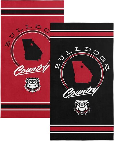 منشفة الشاطئ Northwest Georgia Bulldogs NCAA Homebreak من قطعتين، مقاس 30 × 60 بوصة in Saudi Arabia