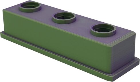 14mm Slide Bowl Stand Holder, 3 Piece Slot Capacity (Cyan Chartreuse) in Saudi Arabia