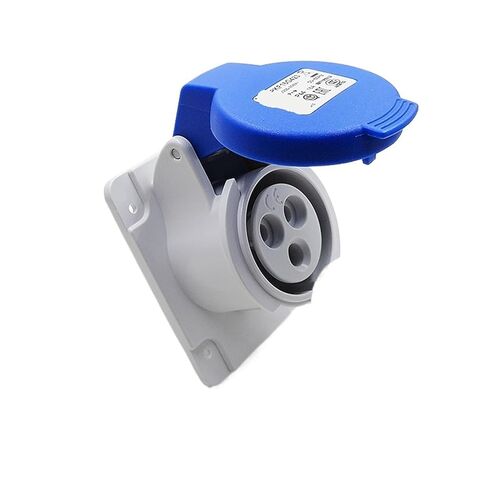 مقبس صناعي مستقيم مخفي مقاوم للماء PKF16G423 250 فولت (16A 6h IP44 3P أزرق) in Kuwait