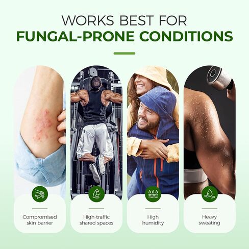 كريم مضاد للفطريات من إنليفاي لقدم الرياضيين: علاج مضاد للفطريات مع 2% نترات ميكونازول لحكة جوك السعفة - سريع الامتصاص وغير دهني لعشاق الصالة الرياضية للاستخدام اليومي (3.4 أونصة) in Kuwait