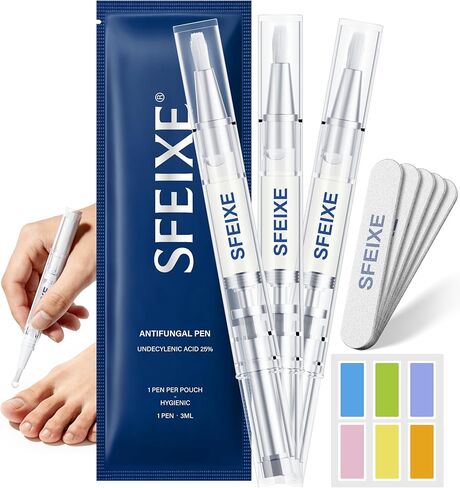 قلم معالجة فطريات القدم وأظافر القدم للرياضيين المؤهلين من إدارة الغذاء والدواء الأمريكية - الحد الأقصى من مضادات الفطريات التي لا تحتاج إلى وصفة طبية مع 25% من حمض الأنديسيلينيك، أداة توزيع دقيقة لتخفيف الحكة والعناية بالأظافر in Kuwait