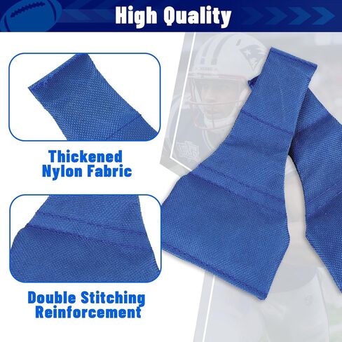 2Pcs Football Referee Bean Bag, 5.9" x 3.5" Nylon Football Referee Throw Down Bean Bag Long Neck, Officials Choice for Football Games Party Accessory (Blue) in Kuwait