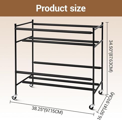 Two-tier Snare Rack with Locking Casters Snares Stand Drum Holder Display Storage for Holding up to 10 Snare Drums, 38.25 x 16.5 x 34.5 Inch in Saudi Arabia