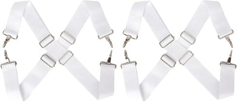 Milisten Adjustable Bass Drum Strap Double Shoulder Harness Belt with Metal Clips 56.69In - Comfortable Marching Band Carrier for Bass and Snare Drums in Saudi Arabia