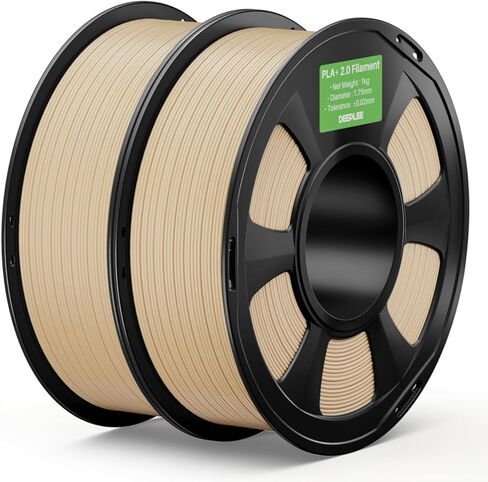 DEEPLEE PLA+ 2.0 Filament 1.75mm, Stronger Toughness 3D Printer Filament, White 1KG, Upgrade PLA Plus 3D Printer Filament, High Speed PLA+ Filament for Most FDM 3D Drucker in Saudi Arabia