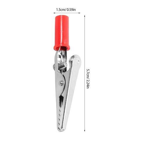 60pcs Stainless Steel Insulated Alligator Clips - Wire Cable Clamps for Probe Electrical Testing - Small Test Clamps for Circuit Board, Laboratory Experiments in Saudi Arabia