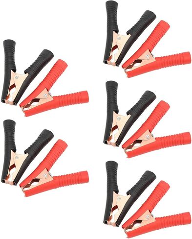 5 مجموعات 100A سلك موصل المشابك الثقيلة مطلي النحاس PVC بطارية اختبار مقاطع لبطاريات السيارات والشاحنات المشاريع الكهربائية in Kuwait