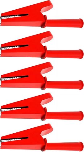 OrdinarYone 5 قطعة مشبك التمساح مطلي بالنحاس مع مطاط معزول وفتحة 4 مللي متر لأداة اختبار التيار العالي لقابس الموز in Kuwait