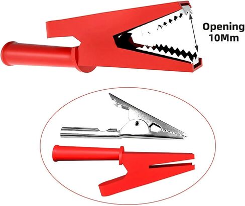 OrdinarYone 5 قطعة مشبك التمساح مطلي بالنحاس مع مطاط معزول وفتحة 4 مللي متر لأداة اختبار التيار العالي لقابس الموز in Kuwait