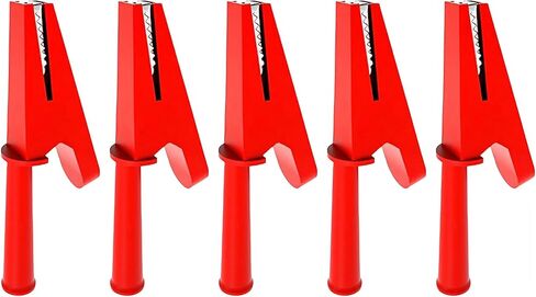 OrdinarYone 5 قطعة مشبك التمساح مطلي بالنحاس مع مطاط معزول وفتحة 4 مللي متر لأداة اختبار التيار العالي لقابس الموز in Kuwait