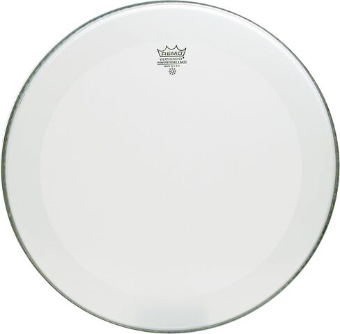 Remo Powerstroke 3 Smooth White No Stripe Bass Drum Head, 22" in Saudi Arabia