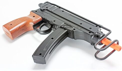 BBTac M37F Airsoft SMG – Skorpion VZ-61 Spring Powered Airsoft Pistol with 200 FPS, Over-Folding Wire Stock, Faux Wood Grip – Tactical Airsoft Gun for Indoor Outdoor Play in Kuwait