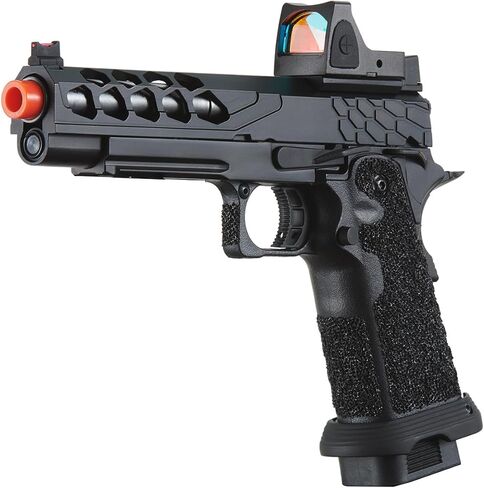 مسدس لانسر التكتيكي STRYK Hi-Capa 5.1 ذو الارتداد الغازي Airsoft مع رؤية منعكسة بنقطة حمراء in Kuwait