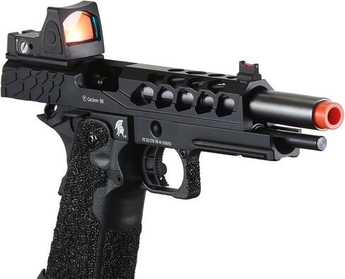 مسدس لانسر التكتيكي STRYK Hi-Capa 5.1 ذو الارتداد الغازي Airsoft مع رؤية منعكسة بنقطة حمراء in Kuwait