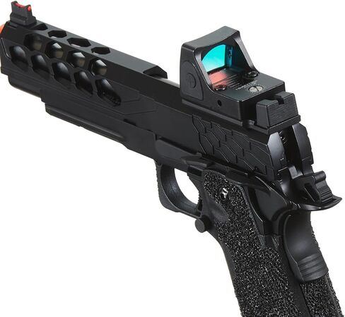 مسدس لانسر التكتيكي STRYK Hi-Capa 5.1 ذو الارتداد الغازي Airsoft مع رؤية منعكسة بنقطة حمراء in Kuwait