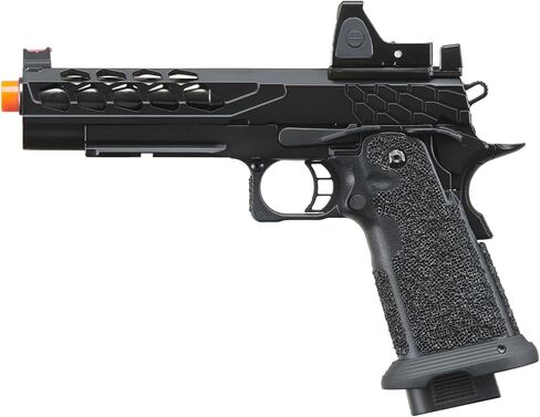 مسدس لانسر التكتيكي STRYK Hi-Capa 5.1 ذو الارتداد الغازي Airsoft مع رؤية منعكسة بنقطة حمراء in Kuwait