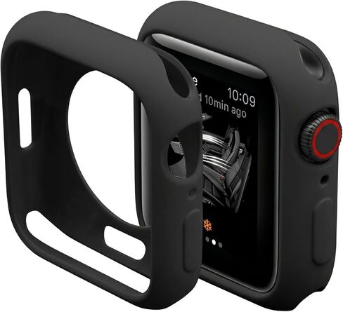 فتيرا رقيقة ناعمة TPU الصدمات الصدمات مقاومة للصدمات لسلسلة iWatch Apple Watch Series 10 أسود 46 مم in Kuwait