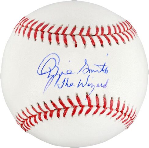 Rawlings Ozzie Smith St. Louis Cardinals Autographed Baseball with "The Wizard" Inscription - Autographed Baseballs in Saudi Arabia