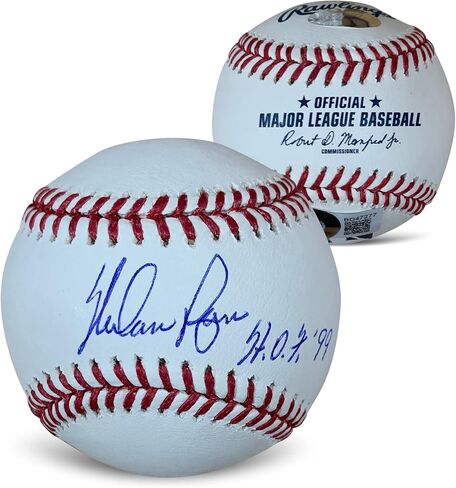 Nolan Ryan Autographed MLB Signed Hall of Fame HOF 1999 Baseball Beckett COA With UV Display Case in Saudi Arabia
