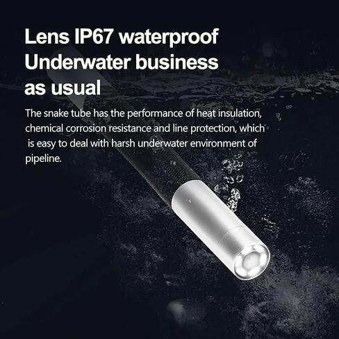 360 ° Rotating Dual-Lens Endoscope, 3.9/6.0MM 5-inch IPS Endoscope Inspection Camera, Mechanical Industrial Endoscope(1.5m,5.0 inch Screen) in Saudi Arabia