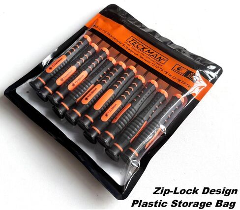 Torx Screwdriver Set of T2-T15, TECKMAN 10-Piece Magnetic Small Torx Security Screwdrivers with T2 T3 T4 T5 T6 T7 T8 T9 T10 T15 Star Screwdriver Tool Kit for Xbox,PS3,PS4,Knife,Computer & Other Device in Kuwait