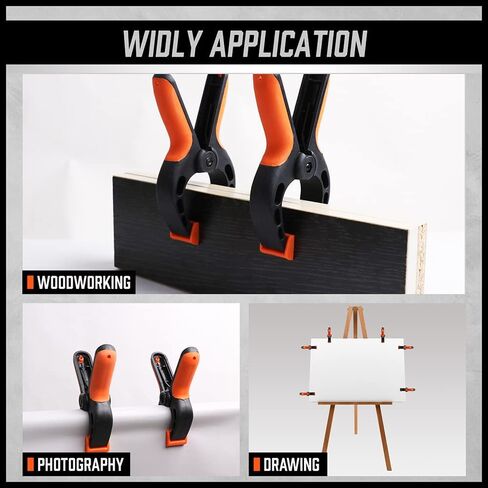 HORUSDY 8-Pack Bar Clamps for Woodworking, 12" and 6" Bar Clamps, Wood Working Clamp Sets, Quick Clamps F Clamp with 150 LBS Load Limit (8-Pack Wood Clamps) in Kuwait