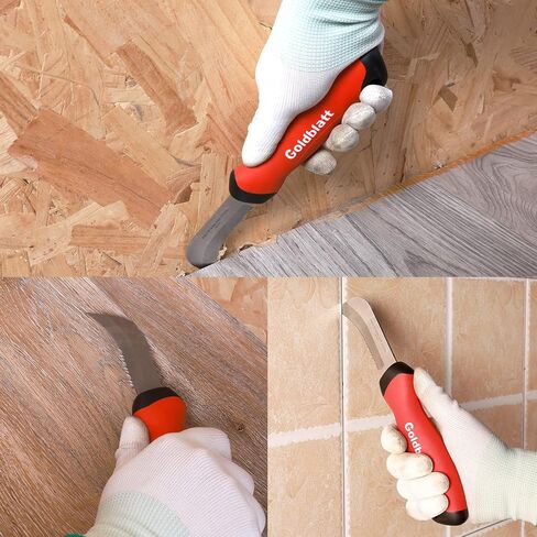 Goldblatt Stainless Steel Roofing & Flooring Knife - Linoleum Cutter with Soft-Grip Handle, Hook Knife for Cutting Carpet, Cable Skinning, Wallpaper, Turf in Kuwait