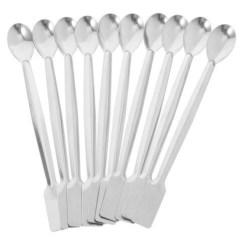 DOITOOL 10pcs Stainless Steel Lab Spatula Dual-end Sampling Spoon Micro Measuring Spoons for Precise Dispensing and Mixing in Laboratory and Medical Use in Saudi Arabia
