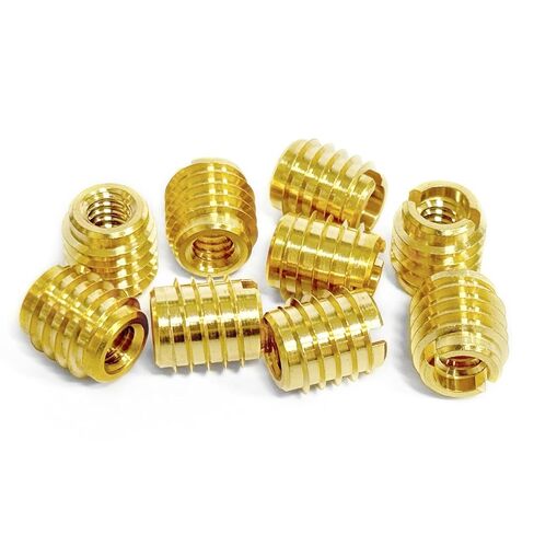 إدراج ملولب M4-0.7 للخشب الصلب، وإدراج خيط السكين النحاسي، M4-0.7 خيوط داخلية، طول 0.375 بوصة، حزمة من 10 in Kuwait