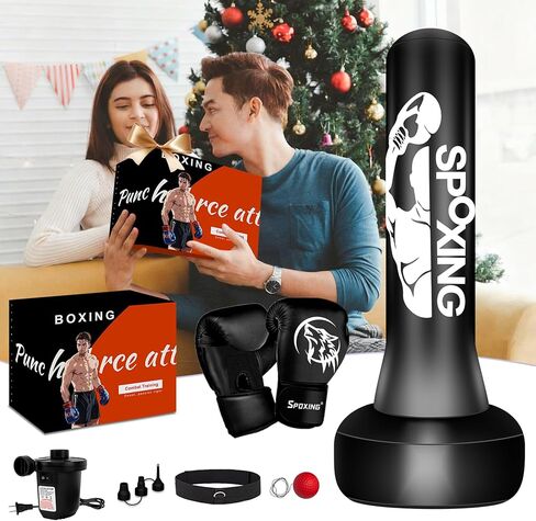Freestanding Punching Bag for Adults,70" Heavy Duty Boxing Bag with Stand, Kickboxing and MMA Muay Thai Training Equipment for Men and Women Beginners in Saudi Arabia