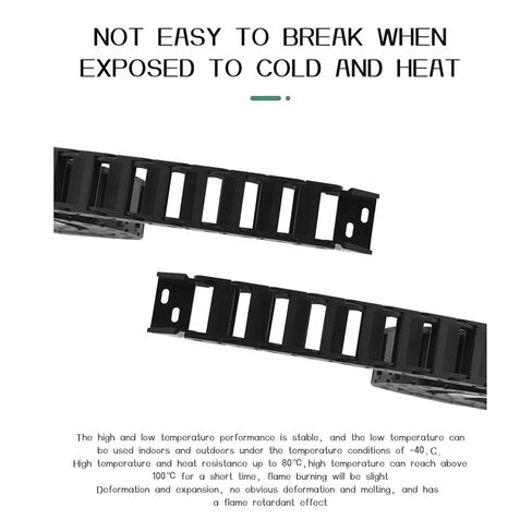 حامل سلك سلسلة سحب الكابل 10 × 30 مم حجم داخلي 1 متر طول مع موصل نهاية لسلسلة سحب الأسلاك in Kuwait