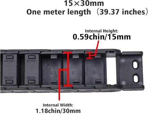 Drag Chainfor 1 Meter Plastic Cable Wire Carrier Drag Chain for CNC Router Machine Cable Channel Printers in Kuwait