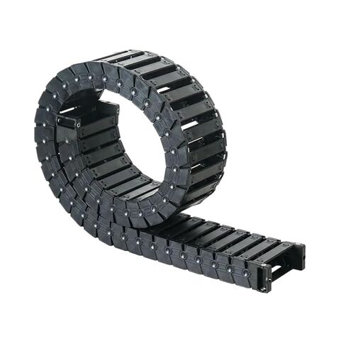 Open Drag Chain Silent Bridge Type 18 25 L1000mm Chain Wire Carrier with End Connectors forPrinter Engraving(R75,18x37) in Kuwait