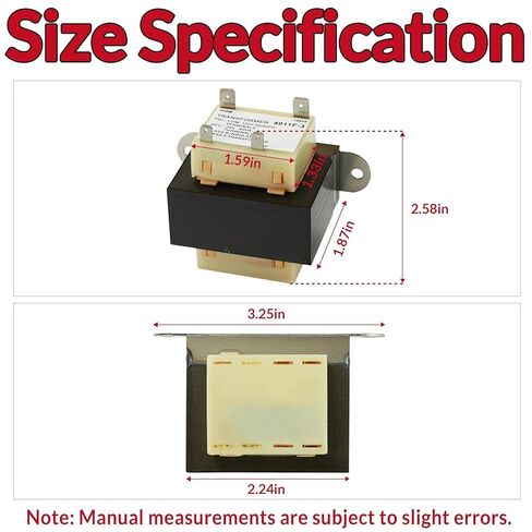4011F-3 120V to 24V 40VA Transformer for Tra-ne Furnace HVAC Equipment Gem-line GT446 Sup-co SXT105 GT446 SXT105 TRR1729 TRR01816 TRR-1816 TRR01755 C340041PO5 Basler Electric BE25214011 G06A 1124 in Kuwait