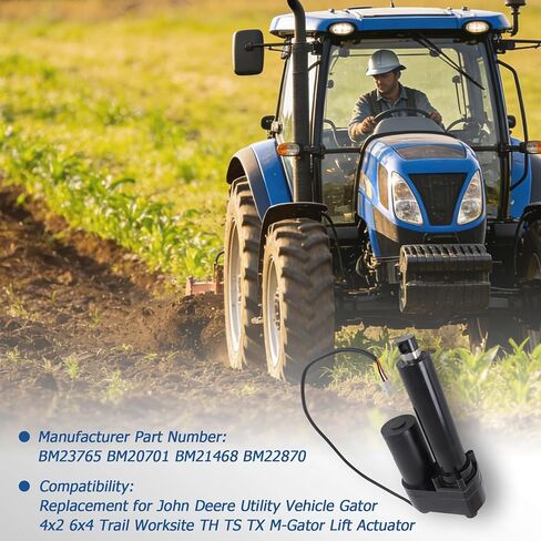 WFLNHB 12V BM23765 Actuator Replacement for John Deere Utility Vehicle Gator 4x2 6x4 Trail Worksite TH TS TX M-Gator Lift Actuator BM20701 BM21468 in Kuwait