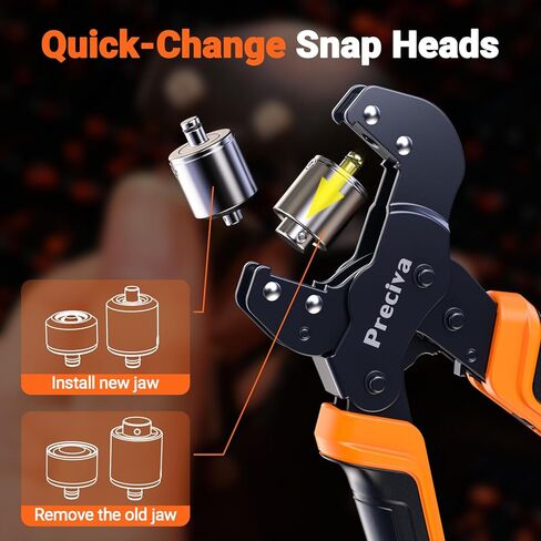 Preciva 4-Size Grommet Tool Kit - 1/2" 1/4" 5/16" 3/8" Hole Punch & Eyelet Setting Tool with 370Pcs Grommets | Handheld Eyelet Plier for Tarps, Tents, Canvas, Vinyl & Leather Crafting in Kuwait