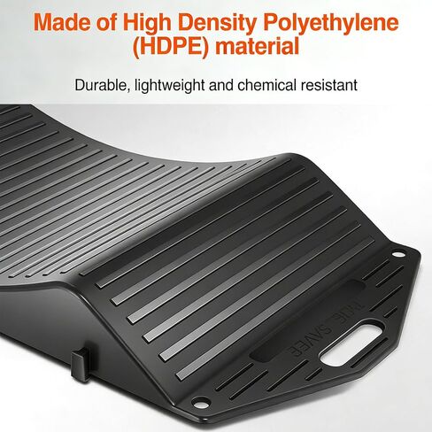 Tire Saver Ramps for Flat Spot Prevention (Pack of 4) - Heavy Duty HDPE Car Wheel Cradles for Long Term Garage Storage - Low Profile Parking Tire Stops for Sedan, Classic Cars & Sports Vehicle (17.5") in Kuwait