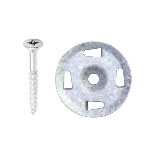 HYDRO-BLOK Screws & Washers Set for Quick Installation of Shower Wall Panels, Includes 100 Rust-Free Universal Screws, 100 Washers with Tabs in Saudi Arabia