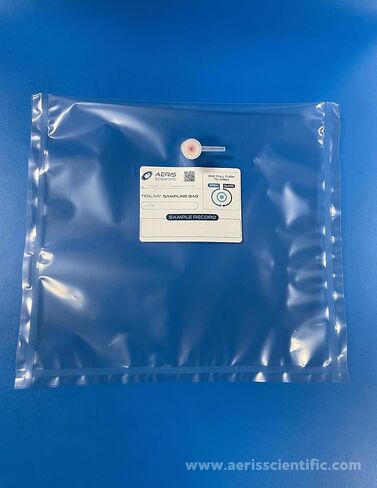 Tedlar 3L - Air Sampling - Gas Sampling - 2 Way Valve w/Septum - (10 Pack) in Saudi Arabia