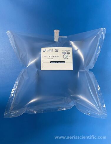Tedlar 10L - Air Sampling - Gas Sampling - 2 Way Valve w/Septum - (10 Pack) in Saudi Arabia