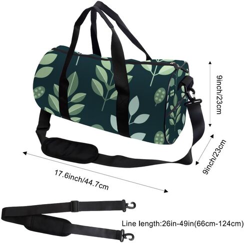 حقائب القماش الخشن الرياضية الناعمة المصنوعة من أوراق النعناع سهلة التنظيف للرجال والنساء وحقائب أكسفورد وحزام كتف قابل للتعديل، حقيبة ظهر قابلة للتحويل وحقيبة رياضية كلاسيكية لعطلة نهاية الأسبوع والبيسبول والجيم للنساء in Kuwait
