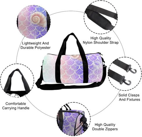 حقيبة واق من المطر قابلة للطي وقابلة للتعبئة من وايت لاين للسفر وحقائب أكسفورد وحزام كتف قابل للتعديل، حقيبة ظهر قابلة للتحويل وحقيبة عطلة نهاية الأسبوع لطيفة لحمل التدريب على أساسيات صالة الألعاب الرياضية للنساء in Kuwait