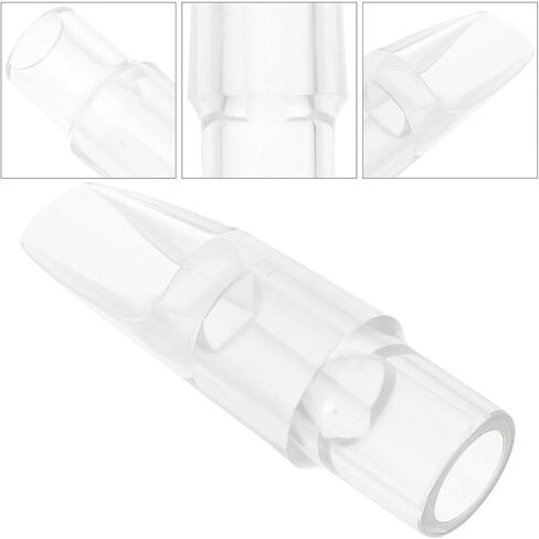 Totority Soprano Saxophone Mouthpiece Plastic Transparent Head E-flat Key Replacement Accessory for Beginner and Professional Players in Saudi Arabia