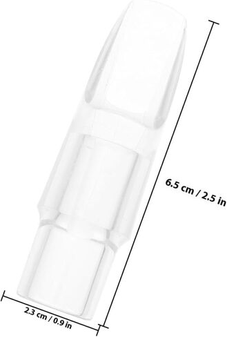 Cabilock Soprano Saxophone Mouthpiece Plastic Sax Head E-flat Crystal Mouthpiece Musical Instrument Accessory for Soprano Sax Performance in Kuwait