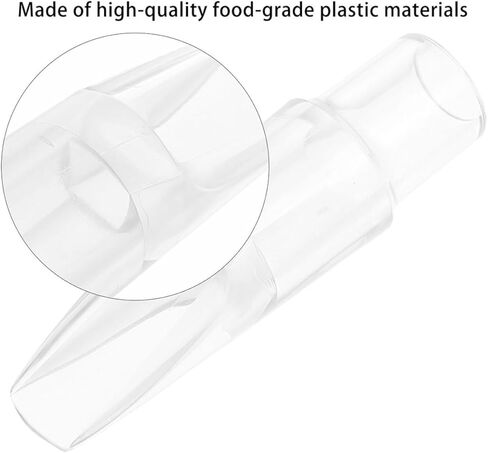 Cabilock Soprano Saxophone Mouthpiece Plastic Sax Head E-flat Crystal Mouthpiece Musical Instrument Accessory for Soprano Sax Performance in Kuwait