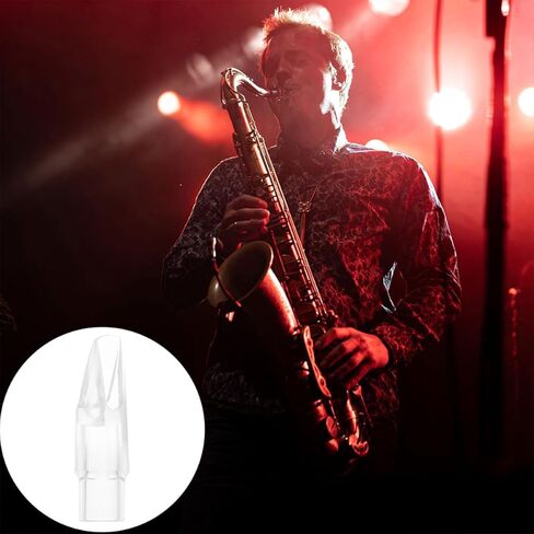 Cabilock Soprano Saxophone Mouthpiece Plastic Sax Head E-flat Crystal Mouthpiece Musical Instrument Accessory for Soprano Sax Performance in Kuwait
