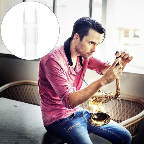 Cabilock Soprano Saxophone Mouthpiece Plastic Sax Head E-flat Crystal Mouthpiece Musical Instrument Accessory for Soprano Sax Performance in Kuwait