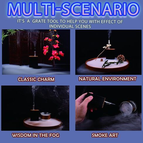 Metal Smoke Machine,mini smoke machine for Photography, Parties, and Atmosphere Creation - Durable and Portable Fog Generator (black metal) in Kuwait