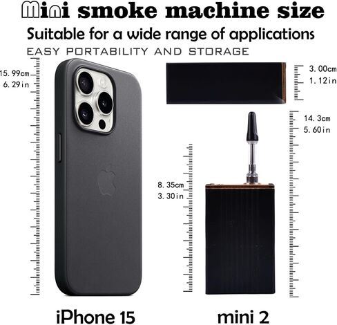 Metal Smoke Machine,mini smoke machine for Photography, Parties, and Atmosphere Creation - Durable and Portable Fog Generator (black metal) in Kuwait